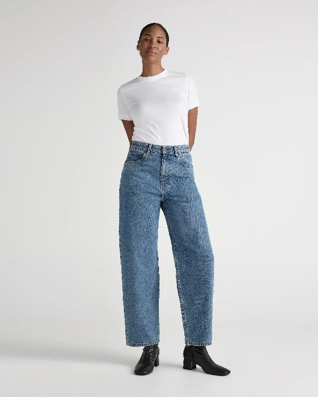 women's cropped denim jeansBrooke High Barrel - Stone Vintage