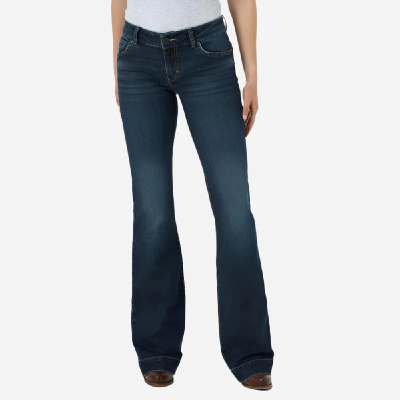 women's denim jeans for a relaxed lookWrangler Mae Mid Rise Trouser Jean