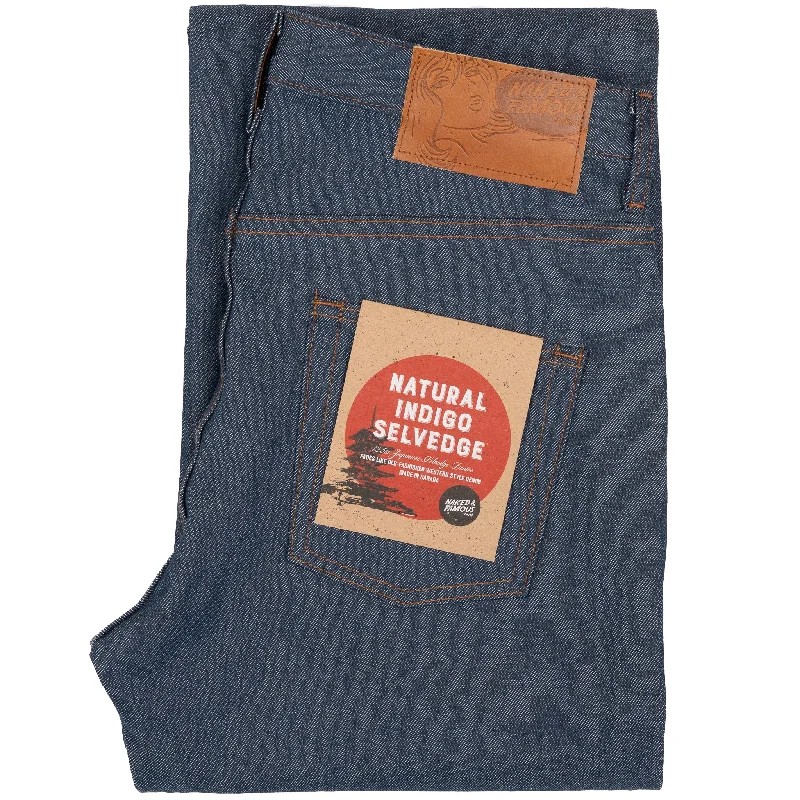 women's denim jeans with belt loopsStrong Guy - Natural Indigo Selvedge