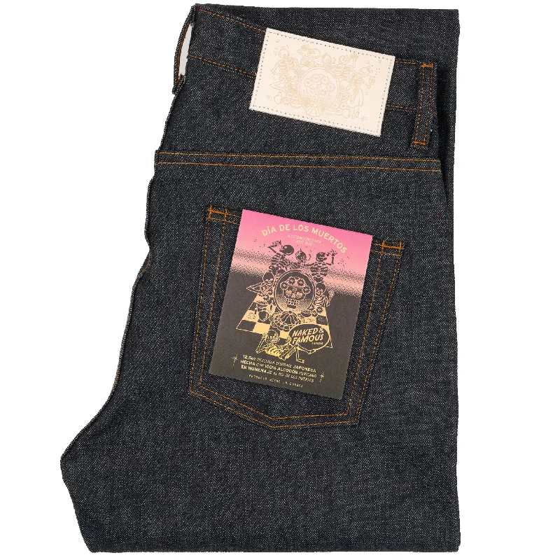 women's denim jeans for a day at the beachTrue Guy - Dia De Los Muertos Selvedge