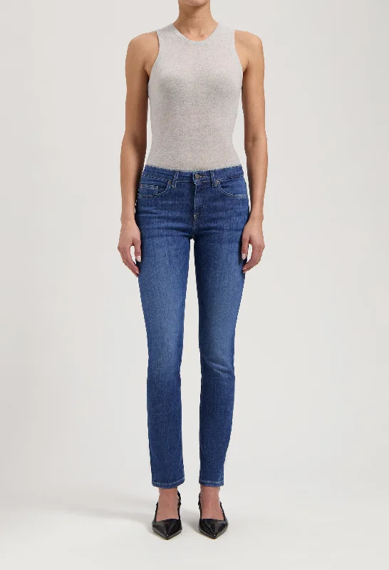 women's denim jeans for a chic appearanceFaye Low Slim - Stone Indigo