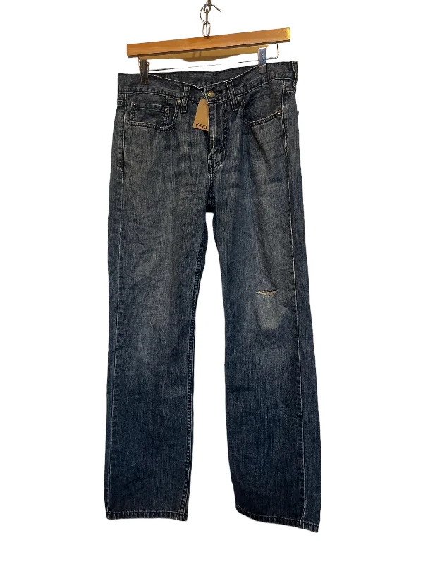 women's denim jeans with distressed hemsLevi 514 jeans (31x30)