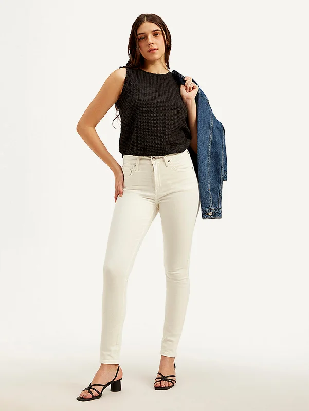 women's denim jeans for a stylish outfitWomen's High Rise 721 Skinny Off-White Jeans