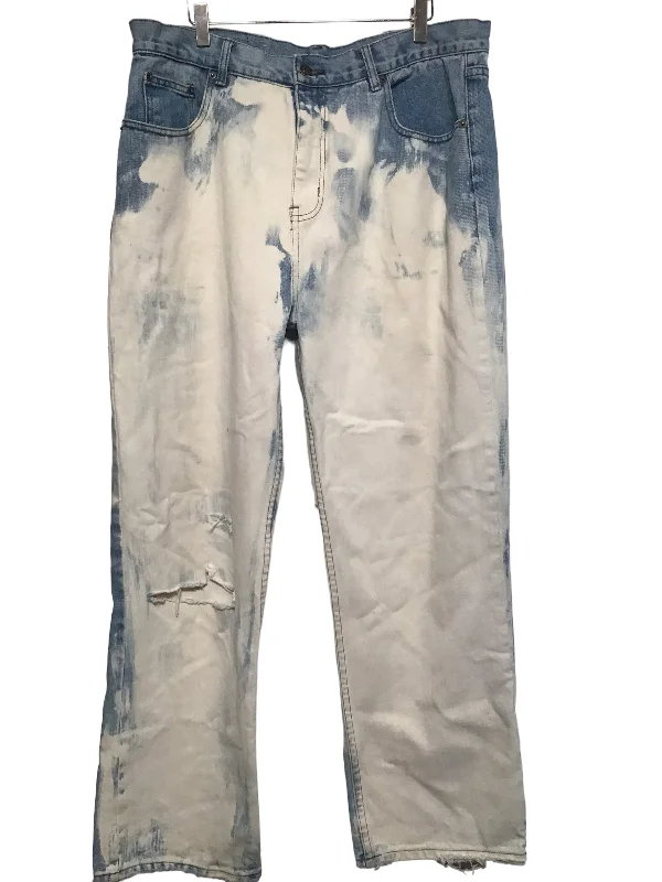 women's denim jeans with contrasting stitchingTie Dye Jeans (38x30)