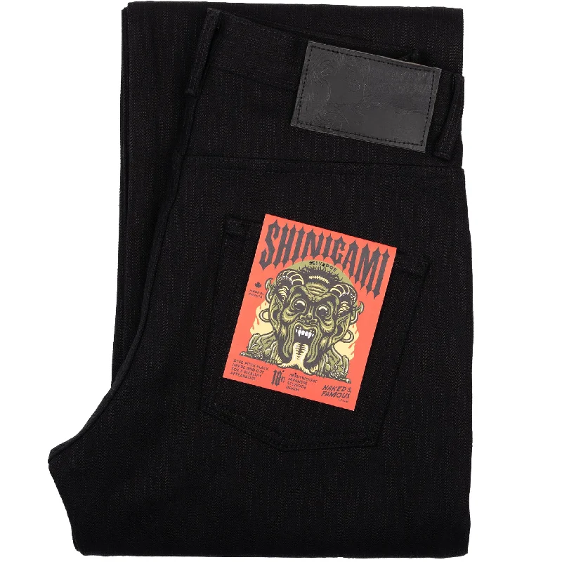 women's blue denim jeansStrong Guy - Shinigami Selvedge