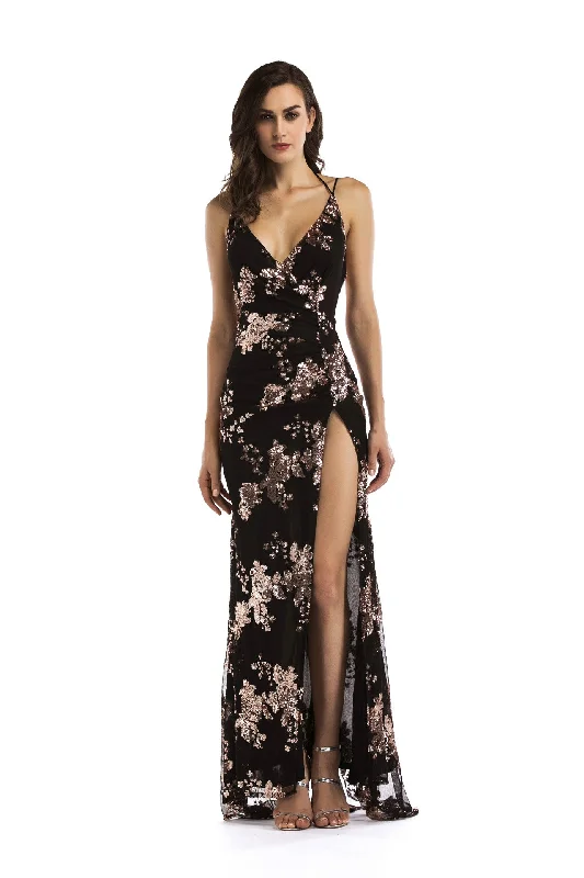 maxi dresses for everyday wearAdore You Floral Charming High Slit Maxi Dress