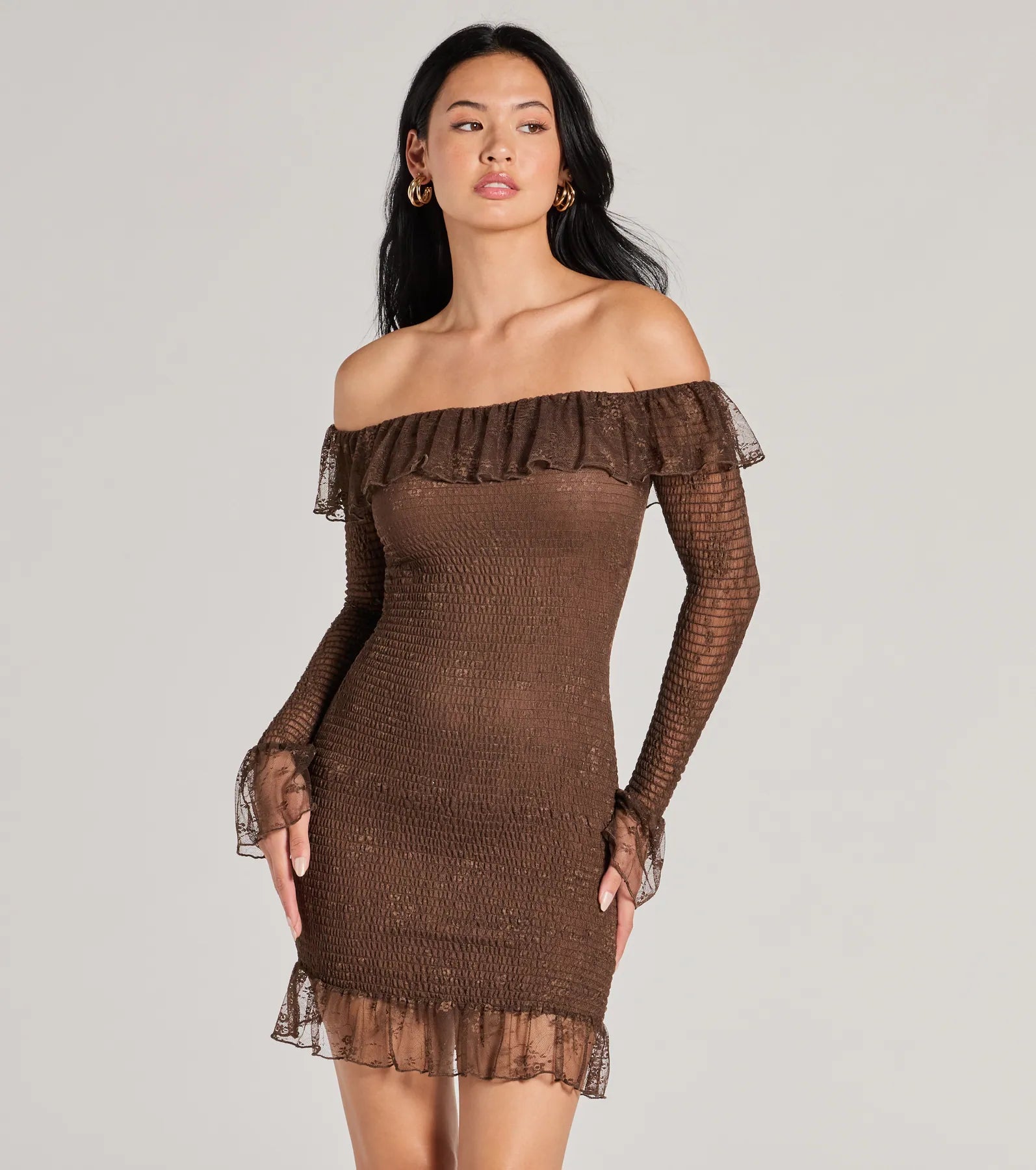 sustainable Mimi dresses made from eco-friendly materialsDreamy Darling Off-The-Shoulder Bodycon Mini Dress