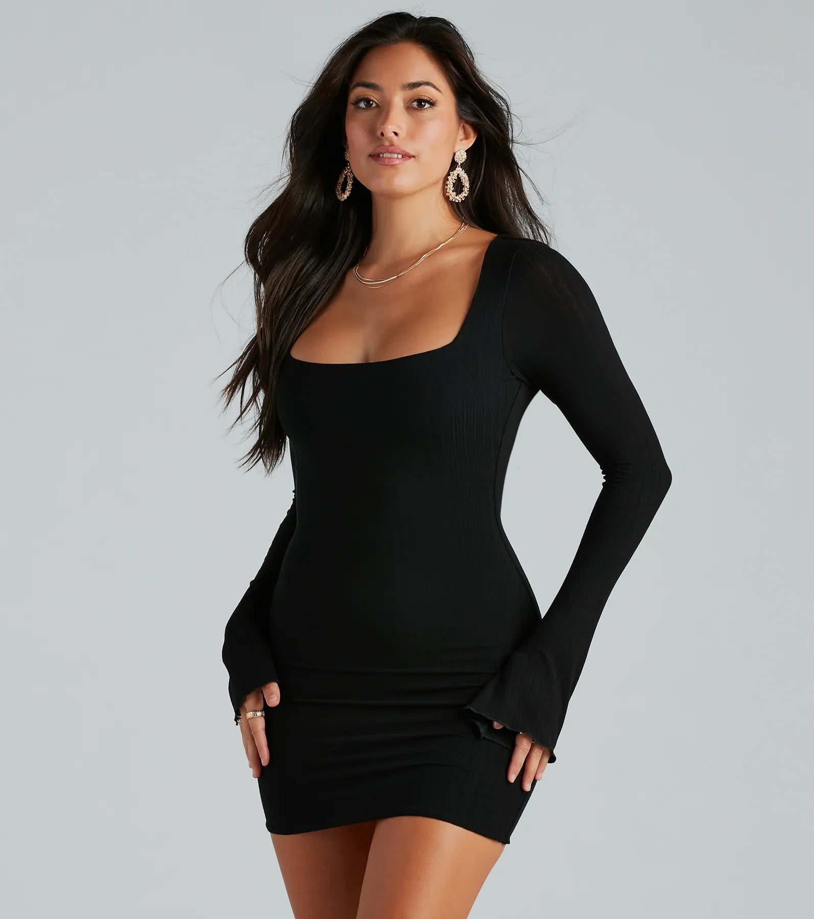 stretch Mimi dresses for comfortCasual Perfection Ribbed Knit Mini Dress