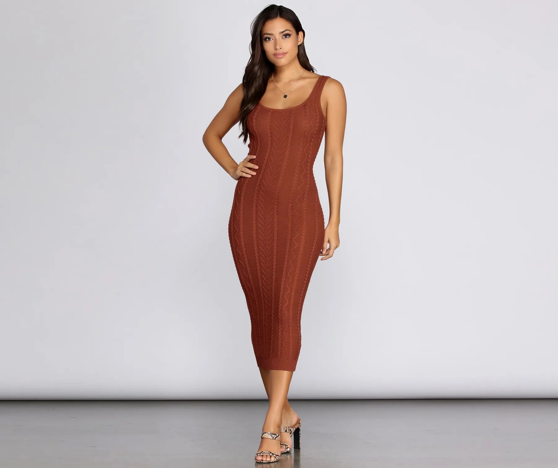 maxi dresses with spaghetti strapswomen's midi dressesFalling For Knit Midi Dress