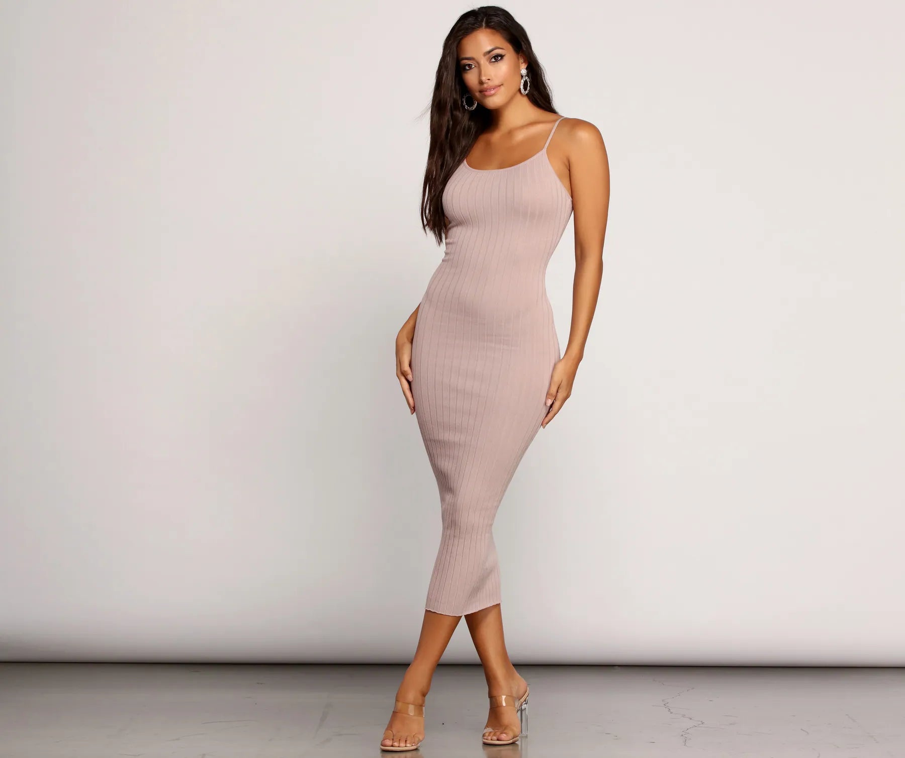 velvet maxi dressesmini midi dressesKnit Your Basic Midi Dress