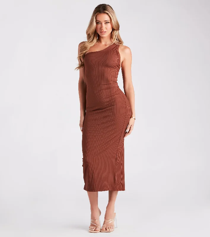 maxi dresses with rufflesfitted midi dressesFlirt With Confidence Strappy Back Midi Dress