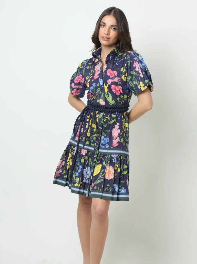 women's lace dressesAnais Dress in Multi Garden Navy