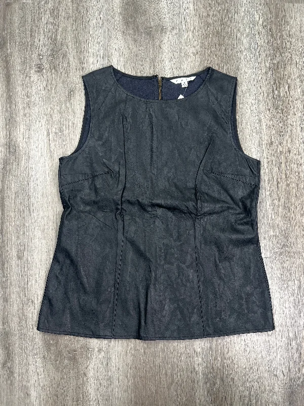 women's tops with sleeveless designsBlack Top Sleeveless Cabi, Size M