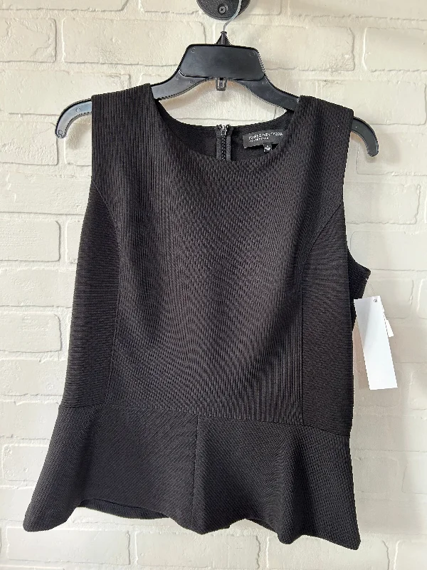 women's tops for those who love to experiment with fashionBlack Top Sleeveless Jones New York, Size L