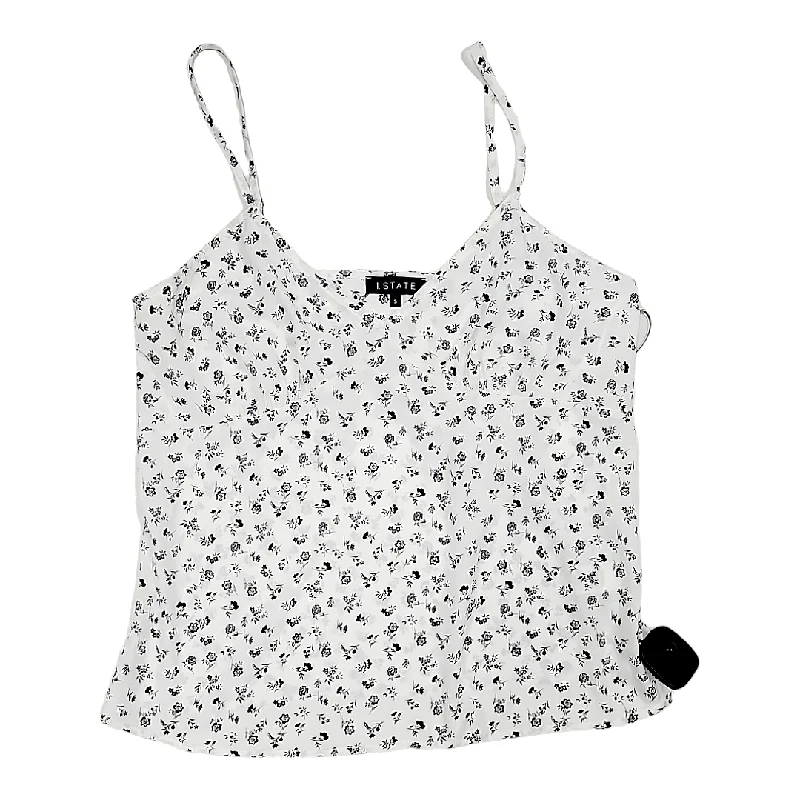 women's tops for those who want to add a personal touch to their wardrobe with unique and one-of-a-kind piecesBlack & White Top Sleeveless 1.state, Size S