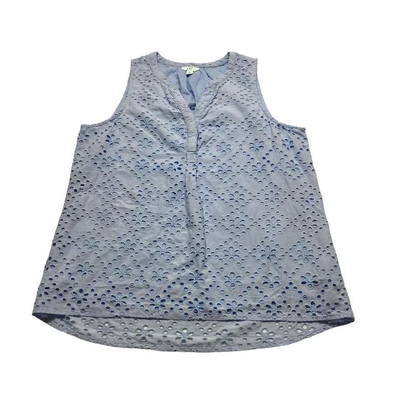 women's tops for those who want to create outfits that reflect their personal style and sense of fashionBlue Top Sleeveless Crown And Ivy, Size L