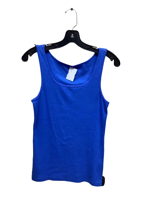 women's tops for wedding guest attireBlue Top Sleeveless Gap, Size L