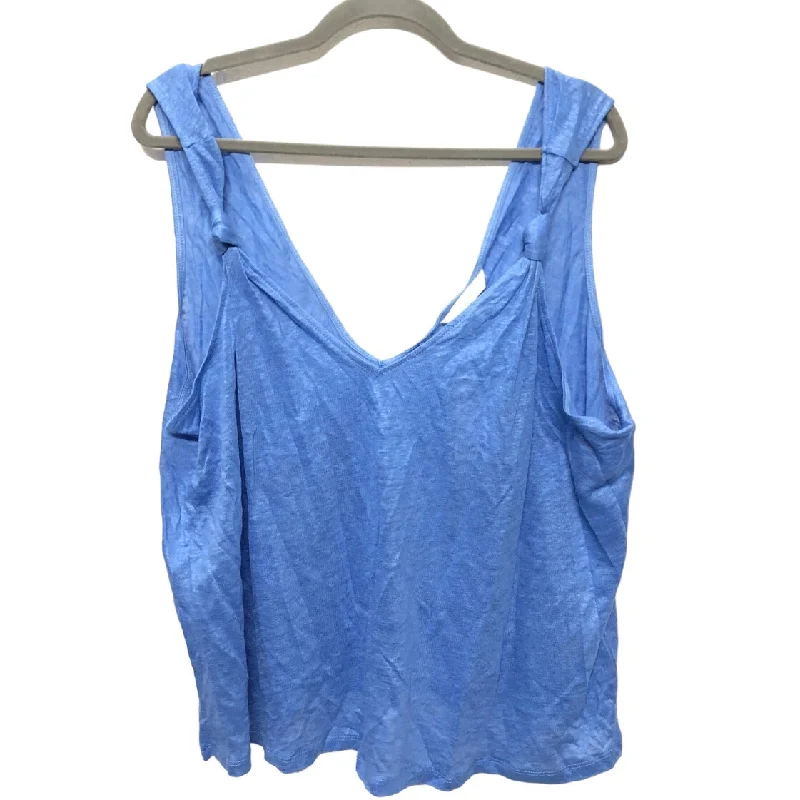 women's tops for those who want to wear versatile pieces that can be dressed up or downBlue Top Sleeveless H&m, Size Xl