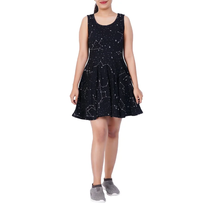 women's eco-friendly dressesConstellations Glow-in-the-Dark Skater Dress