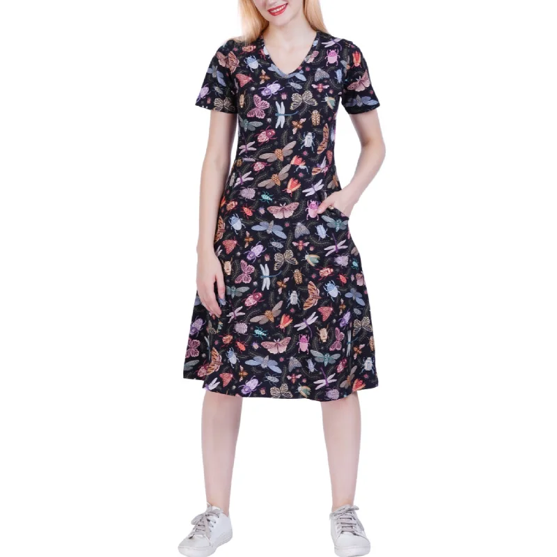 women's designer dressesDoodle Bugs A-Line Dress (With Waist Seam)