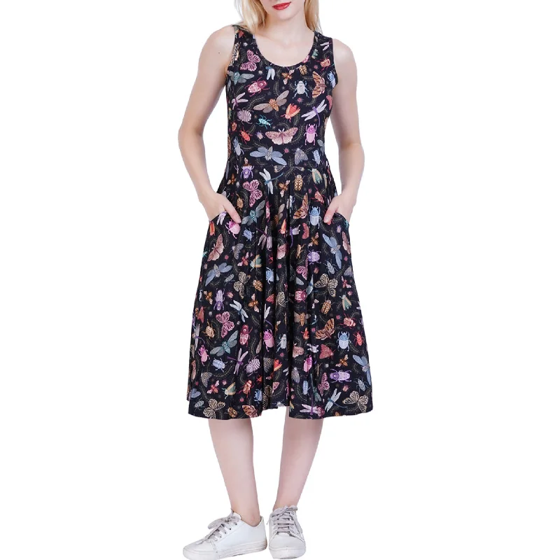 women's flutter-sleeved dressesDoodle Bugs Sleeveless Twirl Dress