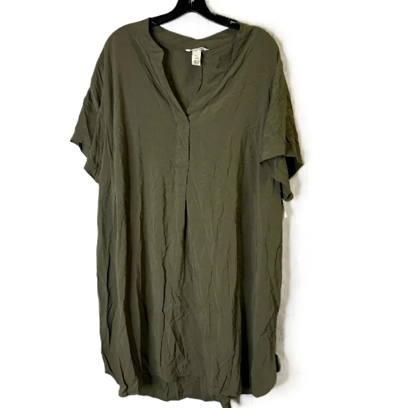 women's bell-sleeved dressesDress Casual Short By H&m In Green, Size: Xxl