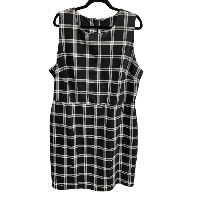 women's prom dressesDress Casual Short By Old Navy In Plaid Pattern, Size: Xxl