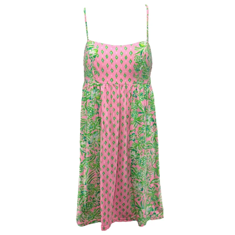 women's cocktail dressesLibra Dress Designer By Lilly Pulitzer In Pink Shandy Oh Diamond Girl, Size: XS