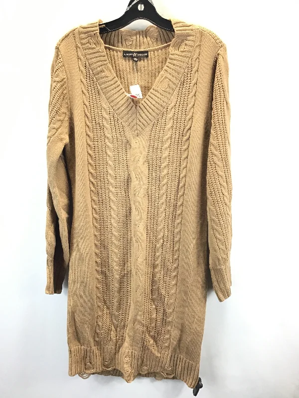 women's spaghetti strap dressesDress Sweater By Almost Famous In Tan, Size: Xl