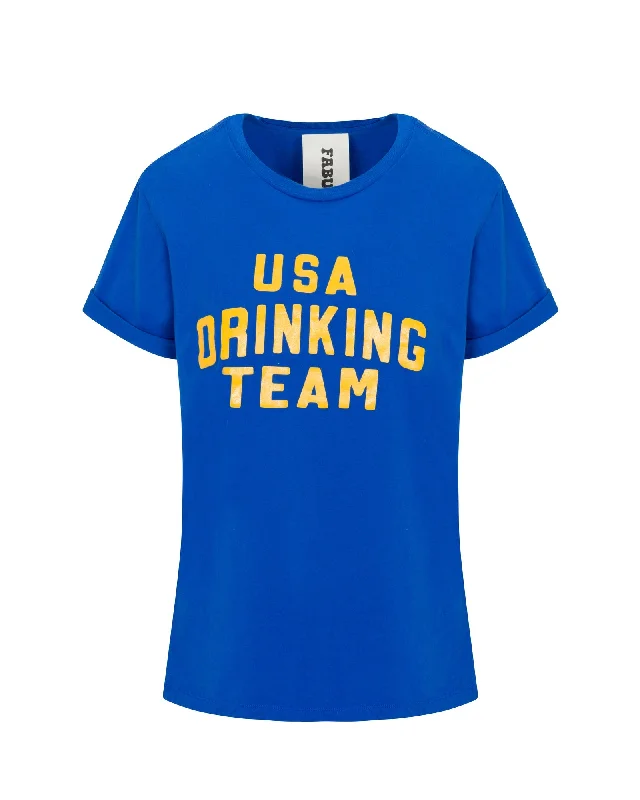 women's tops for maximalist fashion loversDrinking Team Vintage T-Shirt