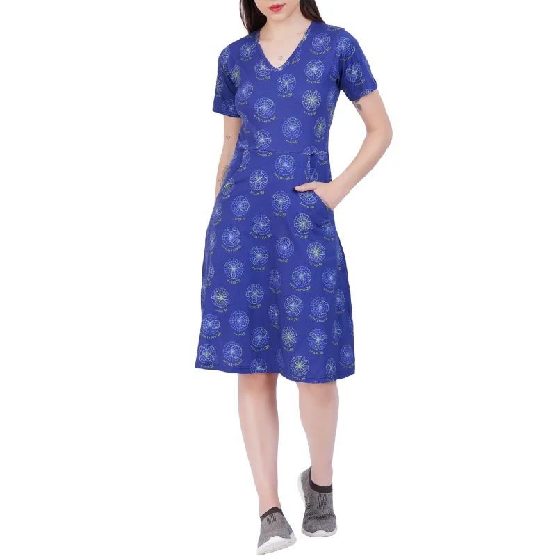 women's affordable dressesGraphs of Polar Equations A-Line Dress (With Waist Seam)