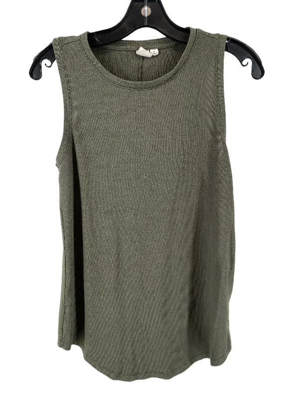 women's tops for those who love bold and vibrant colorsGreen Top Sleeveless Gap, Size Xs