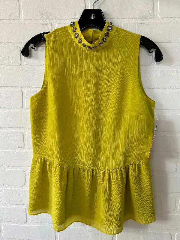 women's tops for those who want to make a fashion statementGreen Top Sleeveless J. Crew, Size Xxs