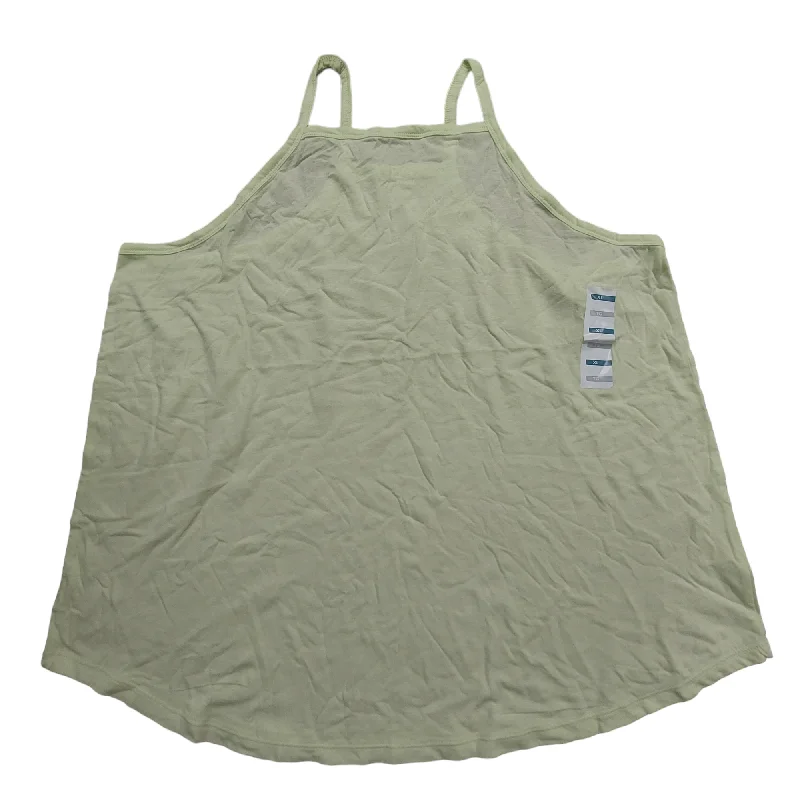 cropped women's topsGreen Top Sleeveless Old Navy, Size Xl