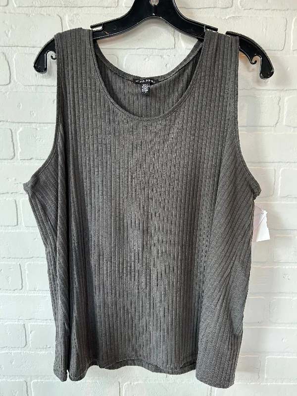 women's tops for those who want to create outfits that are both trendy and timelessGrey Top Sleeveless Eileen Fisher, Size Xl