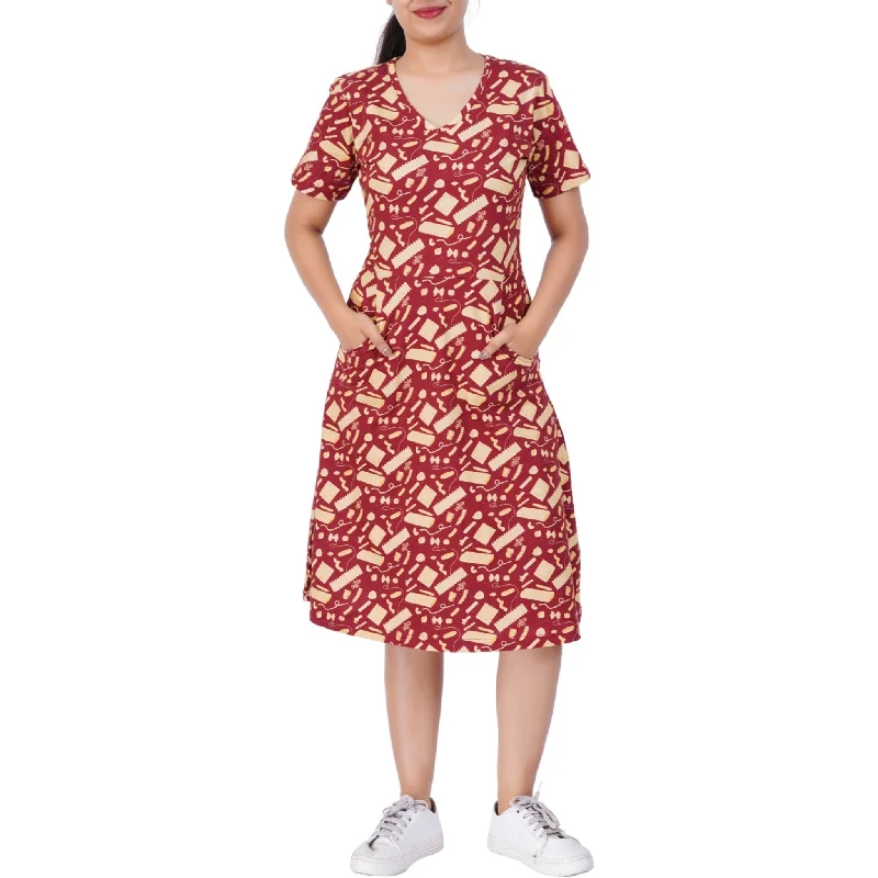 women's cocktail dressesPastabilities A-Line Dress (With Waist Seam)