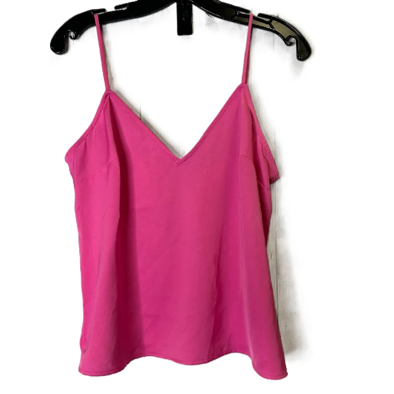 women's tops in solid colorsPink Top Sleeveless By A New Day, Size: Xs