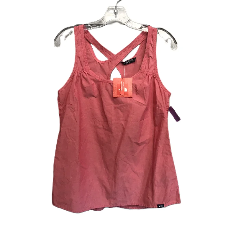 women's tops for beach outingsPink Top Sleeveless By The North Face, Size: M