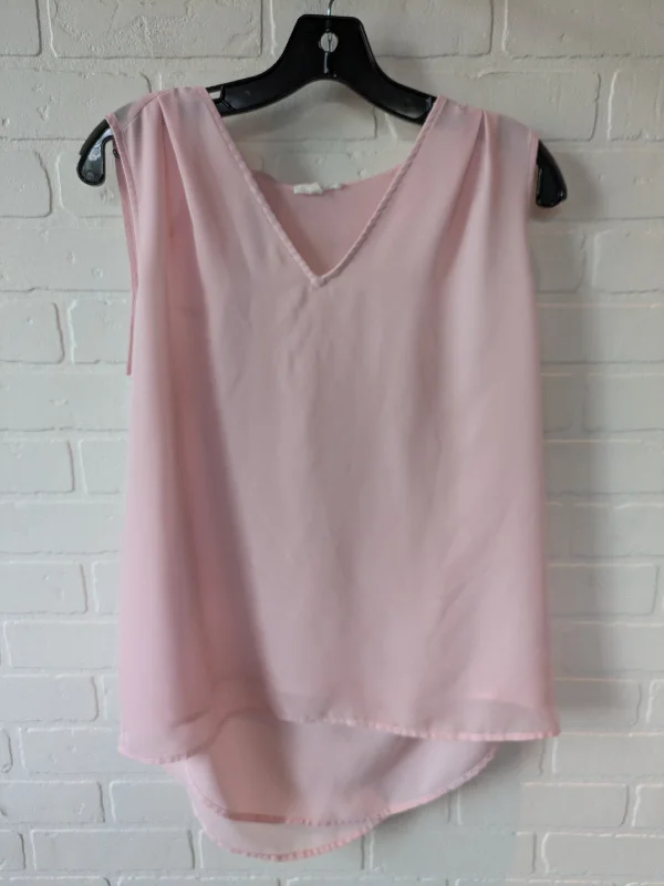 women's tops for those who prefer classic over trendy stylesPink Top Sleeveless Pleione, Size Xs