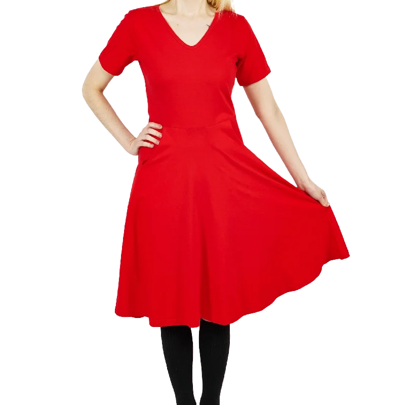 women's ethical fashion dressesRed-ioactive Fit & Flare Dress