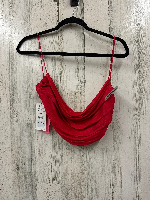 women's tops for bridal showers and baby showersRed Top Sleeveless Zara, Size L