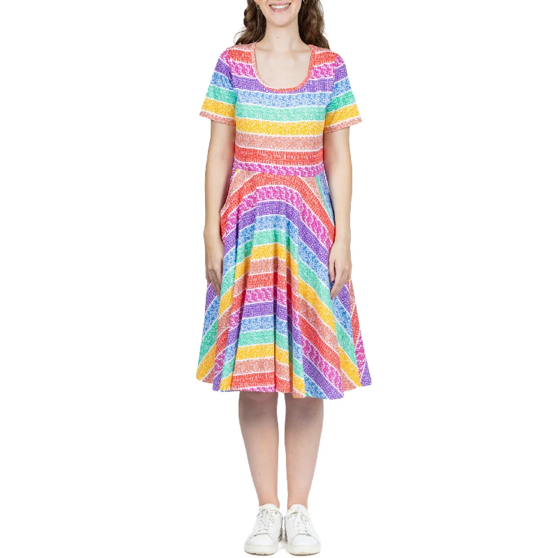 women's neon dressesSTEAM Rainbow Twirl Dress