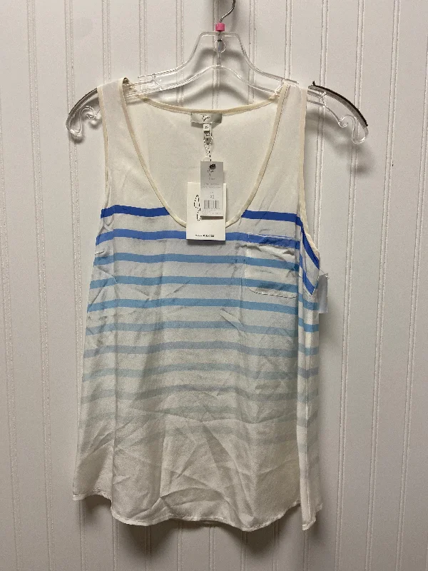 women's tops for everyday eleganceStriped Pattern Top Sleeveless Joie, Size Xs