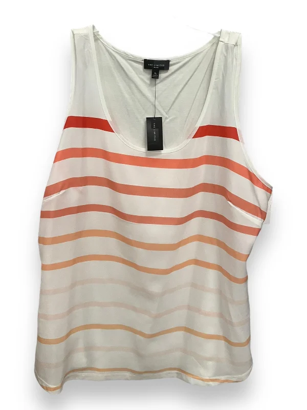 women's tops for those who love to shop for unique findsStriped Pattern Top Sleeveless Limited, Size Xl