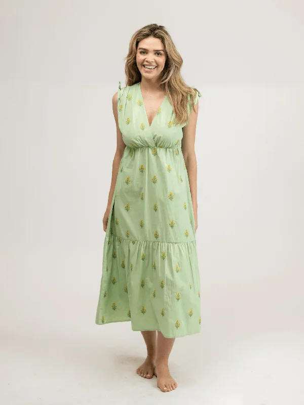 women's checkered dressesThe Blaire Dress | Petite Green Floral