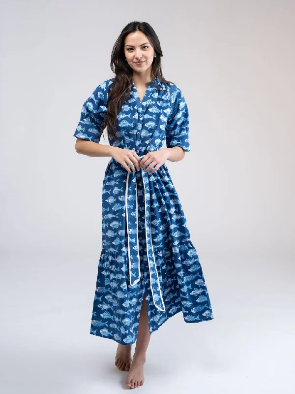 women's long-sleeved dressesThe Jane Dress | Navy Plenty of Fish