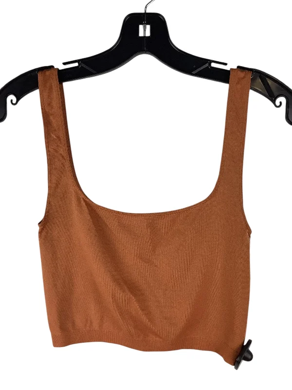 women's tops for summer festivalsTop Sleeveless Basic By Free People In Orange, Size: Xs