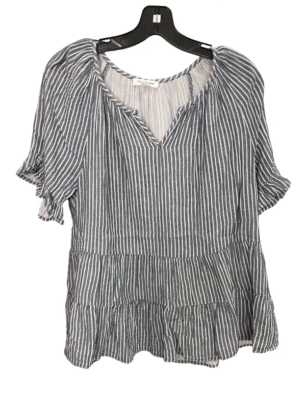 women's tops with asymmetrical designsTop Sleeveless By Beachlunchlounge In Striped, Size: S