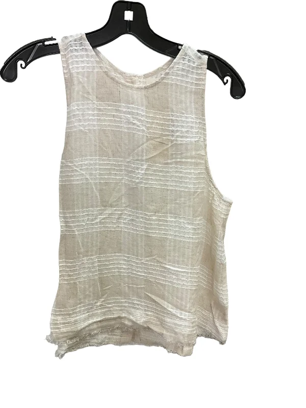 lace women's topsTop Sleeveless By Cloth And Stone In Beige, Size: M