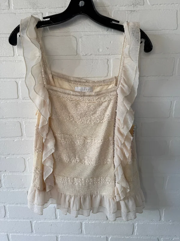 women's tops for everyday eleganceTop Sleeveless By Eri + Ali In Cream, Size: M